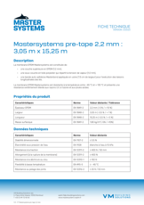 Mastersystems pre-tape 2,2mm-3,05m - FT